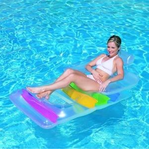 NEW Inflatable Lounge Chair with arm rests for max comfort 65x35in